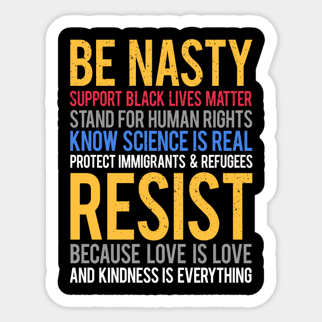 'Protect Immigrants & Refugees' Anti-Trump Protest Gift Sticker by ourwackyhome